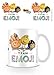 Produktbild 1art1 107304 Emoji - Der Film - Team Emoji Foto-Tasse Kaffeetasse 9 x 8 cm