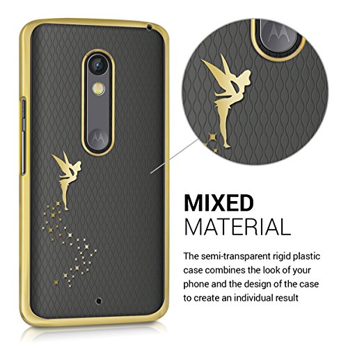 kwmobile Funda para Motorola Moto X Play - Case de s licona TPU - Cover Protector Trasero Claro dise o de Hada Dorado Transparente reviews kwmobile Funda para Motorola Moto X Play - Case de s licona TPU - Cover Protector Trasero Claro dise o de Hada Dorado Transparente