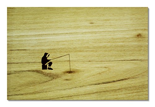 Pension für Produkte Frühstücksbrett Schöne Aussichten - Eskimo - Karen Olze & Gisa Wilkens, Sonderedition in serbischer Robinie, geölt (hellbraun) 15,5 x 23 x 1 cm