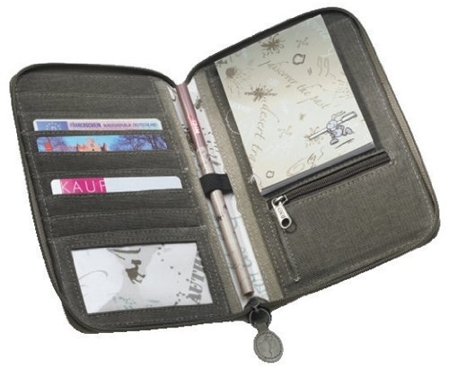 Preisvergleich Produktbild Nici 29912 - Reiseetui Kamel grau (Block, Bleistift, Einstecktasche)