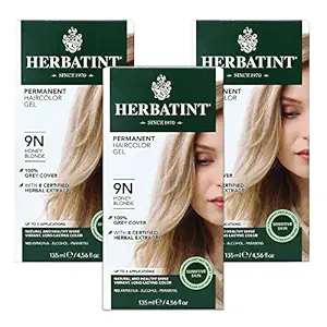 Herbatint 9N Permanent Herbal Honey Blonde Haircolor Gel Kit -- 3 per case.