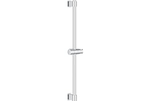 GROHE Vitalio Universal Barre de Douche Murale 60cm, Diamètre 22mm, Fixation Réglable, A coller avec GROHE QuickGlue ou à visser, Chromé, 27724001