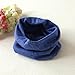 Koly Autumn Winter Baby Boys Girls Collar Scarf Cotton O Ring Neck Scarves Neckerchief (Blue)