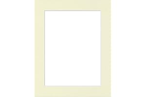 CAPE PICTURE FRAMING Picture Mounts, Pack of 1 (Single), Choice of Size & Colour [14 x 11 to fit A4, Ivory/Cream]