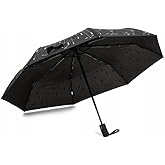 10 Stranded Black Umbrella &ndash; Sturdy and Durable Raincoat Umbrella with Ergonomic Handle