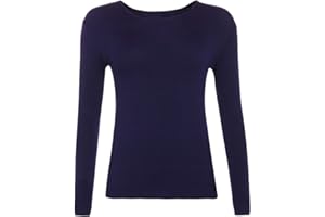 Candid Styles Women's Long Sleeve Plain Basic Top, Green, Regular Fit