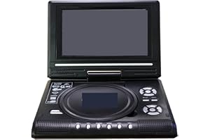 Bärbar DVD-spelare, DVD-spelare, 7,8 tums Bärbar HD-TV Hemma Bil DVD-spelare VCD CD MP3 DVD-spelare USB SD-kort RCA TV Portatil Kabelspel 16:9,for Home, Car