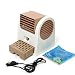 Produktbild TOOGOO(R) Einstellbare Winkel Duftend USB Elektrische Klimaanlage Mini-Ventilator Luftkuehler Braun