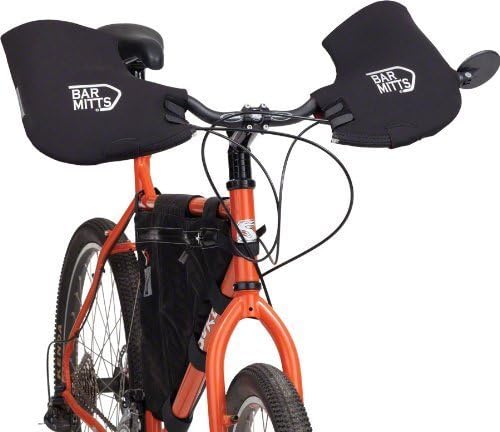 Bar Mitts Black Mountain / Commuter Mitts Bike Neoprene Bar Ends Mirror XL by Bar Mitts