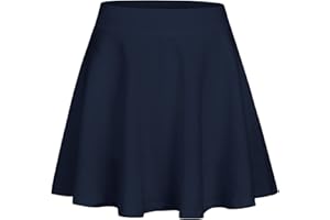 Arshiner Jupe de tennis pour fille avec pantalon - Taille haute - Jupe de sport - Ligne A - Jupe plissée - Jupe de pom-pom girl avec poches - 6-15 ans