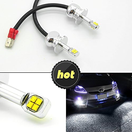 2x H3 6000K 80W High Power CREE LED Fog Driving Light Canbus Lamp Bulb White