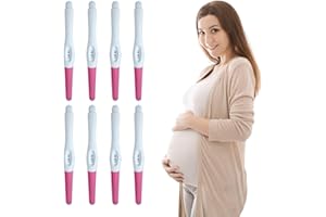 TQPUWT Prueba Embarazo, 8 Piezas Prueba Embarazo Ultrasensible, Embalaje Sellado Individualmente, Prueba Embarazo Temprana, Prueba Sensibilidad HCG, Prueba Embarazo, Tiras Reactivas Tempranas