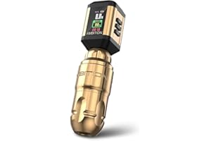 Ambition Lutin Maquina de Tatuar Rotativa Inalámbrica con Barra Directa, Fuente Korall 2200mAh, Carrera 4.0mm y Motor Potente para Profesionales