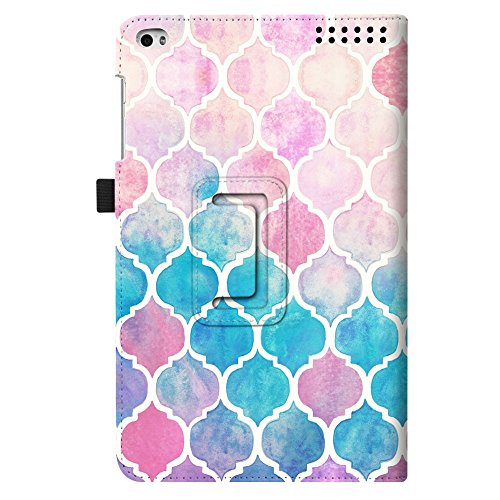 Fintie Huawei MediaPad T1 10 Hülle – Slim Fit Kunstleder (Folio) Schutzhülle Tasche Case Cover Standfunktion und Stylus-Halterung für Huawei MediaPad T1 10.0 LTE / WiFi (9,6 Zoll) Tablet-PC, Aquarell kariert - 9