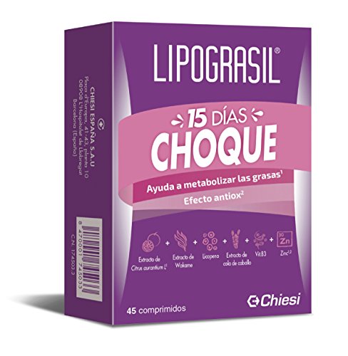 Lipograsil 15 Días choque - Doble acción: Quemagrasas y drenante - 45 comprimidos