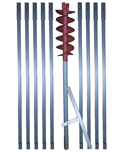 160 mm Erdbohrer + Brunnenbohrer verlängerbar " HIER " in versch. Längen (z.B. 10m)