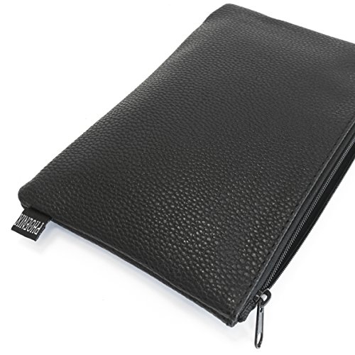 Piel de color negro Look estuche by Phoenix       Estuche de Piel Sint  tica De Color Negro