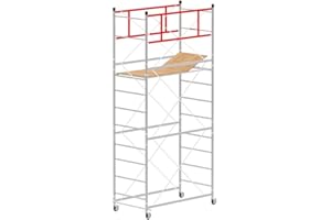 SC EDIL FABBRICA TRABATTELLI Échafaudage hauteur de travail 5,00 m en acier série M4 BASE NORMALE - Made in Italy I SCEDIL