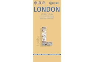 London. Map Borch 1:11 000: London, Kew Gardens & Richmond, Greater London, Heathrow Airport, Gatwick Airport, Stansted Airport (Borch Map)