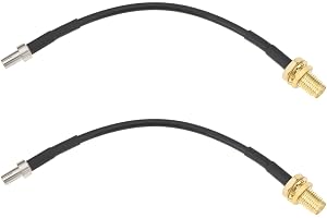 YINETTECH 2-pack TS9 till SMA hona adapter RG174 10 cm kompatibel med Netgear Nighthawk M1 M2 M3 M5 M6