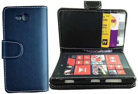 NEW STYLISH BLACK PU LEATHER WALLET FLIP CASE COVER FOR FOR NOKIA LUMIA 820 WITH BUILT IN CARD HOLDER AND NOTE