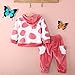 Autumn Baby Boys Girls Cotton Cow Pattern Long Sleeve hoodie Top + Long Pants Outfit Set