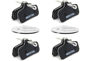 MEXITAL 4 Pares Pastillas Freno Disco para Shimano Saint BR-M810 M820 XTR BR M9120, Zee BR-M640 MT420 MT501 MT520, Deore XT BR M8020 M8120 M6120 SLX, Tektro HD M745 735 725 750 TRP G-Spec,Quadiem