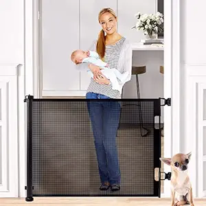 Maylai Retractable Baby Gate Dog Gate Pet Gate, 33.8