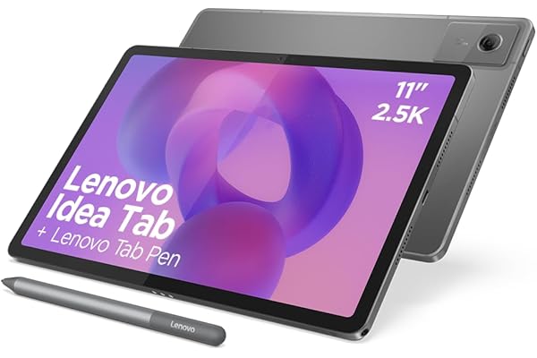 Lenovo Idea Tab – Tablet 11" 2.5K (MediaTek Dimensity 6300, 8 GB RAM, 128 GB UFS, 90 Hz, 4 Altavoces, Wi-Fi 5, Bluetooth 5.2, Android 15) Color Gris – Incluye Tab Pen