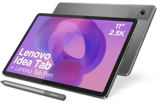 Lenovo Idea Tab – Tablet 11" 2.5K (MediaTek Dimensity 6300, 8 GB RAM, 256 GB UFS, 90 Hz, 4 Altavoces, Wi-Fi 5, Bluetooth 5.2, Android 15) Color Gris – Incluye Tab Pen