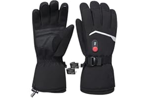 BARCHI Heated Gloves Men Women,Electric Heated Gloves,Rechargeable Winter Hand Warmers,Suitable for Skiing,Riding,Hunting,Running,etc.