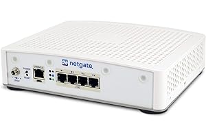 Netgate 4200 Max - Passerelle de sécurité PfSense+ - Pare-feu/Routeur VPN - CPU Intel Atom C1110-4 Go de RAM LP DDR5 - Stockage SSD de 128 Mo - 4 Ports 2.5G indépendants et configurables