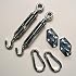 Kit Complet De Fixation Purovi Pour Hamac Ou Fauteuil Suspendu - Inclut Manille Pivotante Et Support Jusqu'à 300 Kg - 8