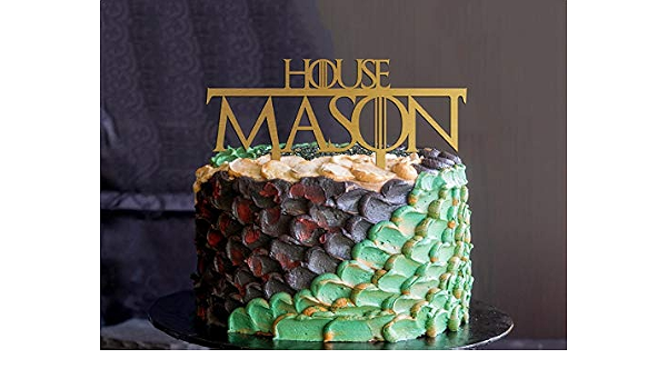 Game Of Thrones Wedding Cake Topper Game Thrones Wedding Cake Topper Wedding Is Coming Wood Cake Topper Gold Game Of Thrones Wedding Decor Amazon Co Uk Home Kitchen