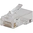 KLEIN TOOLS Pass-Thru Modular Data Plug, RJ45 CAT5e, Pass Through Connectors 200-Pack VDV826-762