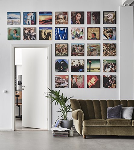 Twelve Inch – Unsichtbare Halterung für Schallplatten – Zur Anbringung Ihrer Schallplatten und Schallplattenhüllen an der Wand – Keine Rahmen oder sichtbaren Halterungen - 7