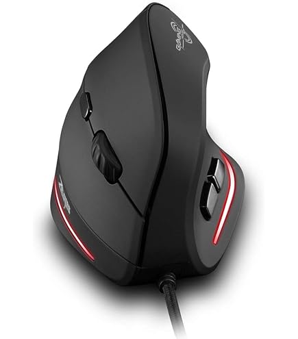 TECKNET Mouse Verticale Ergonomico Wireless – Ricaricabile, 3 Dispositivi, 4800 DPI, Clic Silenzioso, Per PC/Mac