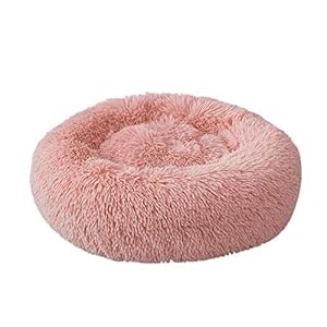 Weehey Cama de Felpa Redonda Suave para Mascotas Gato de Cama Suave Cama de Gato para Gatos Pequeños Perros