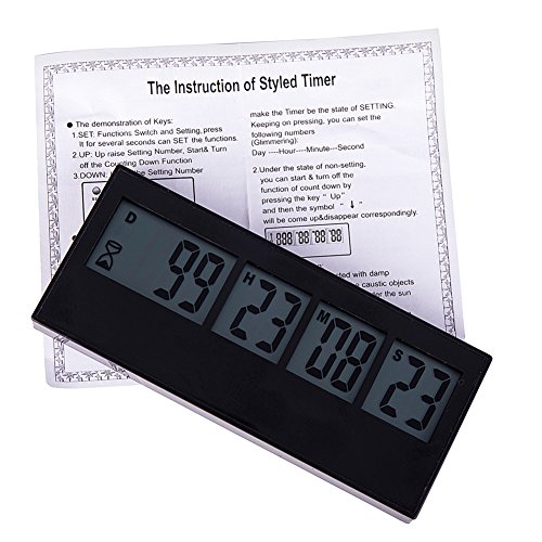 Digital Tag Countdown Timer Erinnerungsfunktion für Geburtstag Hochzeit nächsten Urlaub Untersuchungshandschuhe Rente Pension Project Deadline Sportive Event - 5