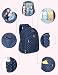 YuHan Baby Diaper Bag Travel Backpack Handbag Large Capacity Insulation Bag Fit Stroller Nappy Backpack Carry Pouch Blue Flower