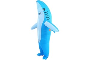 leiruo Costume Gonflable pour Adulte Déguisement Gonflable Requin Taille Adulte pour Cosplay fête carnaval de noël Unisexe
