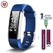 Price comparison product image Upgraded Fitness Trackers with Heart Rate Monitor, CHEREEKI IP67 Waterproof Fitness Tracker Activity Tracker Pedometer Smartwatch Smart Watch with Message Push, Read Caller ID, SMS and Messages from Facebook, Twitter, WhatsApp, Skype, and etc, for Android Smartphone and iOS iPhone