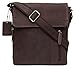 Produktbild 100% reine echte echte Vintage Hunter Leder Handgefertigte Herren Frauen Leder Flapover Tägliche Crossbody Schulter Arbeit iPad Messenger Bag