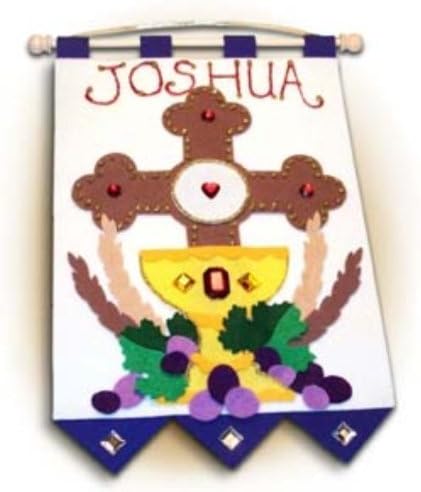 Boys First Communion Banner Kit - Cross Design by Illuminated Ink