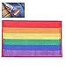 Produktbild Hotaden Aufnäher Rainbow Flag Jeansjacke Applique Arm Abzeichen Streifen Auf Kleidung Für Jeans Caps Zubehör Für Heimwerker