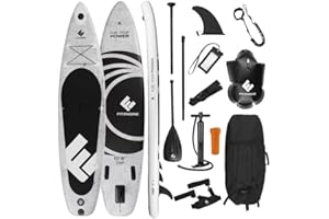 ‎FITENGINE FitEngine SUP Allrounder/Racer/Junior 8' - 12'' | Umfangreiches Stand-up-Paddle-Board Set inkl. Drybag, Handyhülle und Co. | Drop-Stitch Qualität von der starken SUP Marke