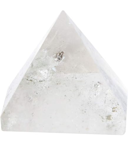 Energia Guarigione Trasparente Cristallo Vetro Oro Piramide - Foto 5