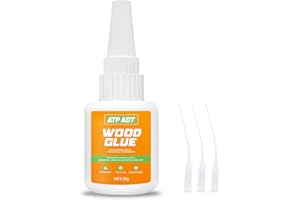 ATP ADT 30g Wood Glue - Instantly Strong Adhesive for Bonding Wood, Oak, Furniture, Crafts & More - Ideal for Woodworking & DIY Projects