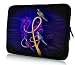 Produktbild Luxburg® Design Laptoptasche Notebooktasche Sleeve für 12 Zoll, Motiv: Aras auf Violinschlüssel