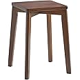 Aibiju Square Wooden Stool, Dressing Table Stool, Solid Wood Makeup Stool, Step Stool, Kids Small Table, Perfect Size for your Living Room, Bedroom (Brown, 1 Piece),YDEU-1500